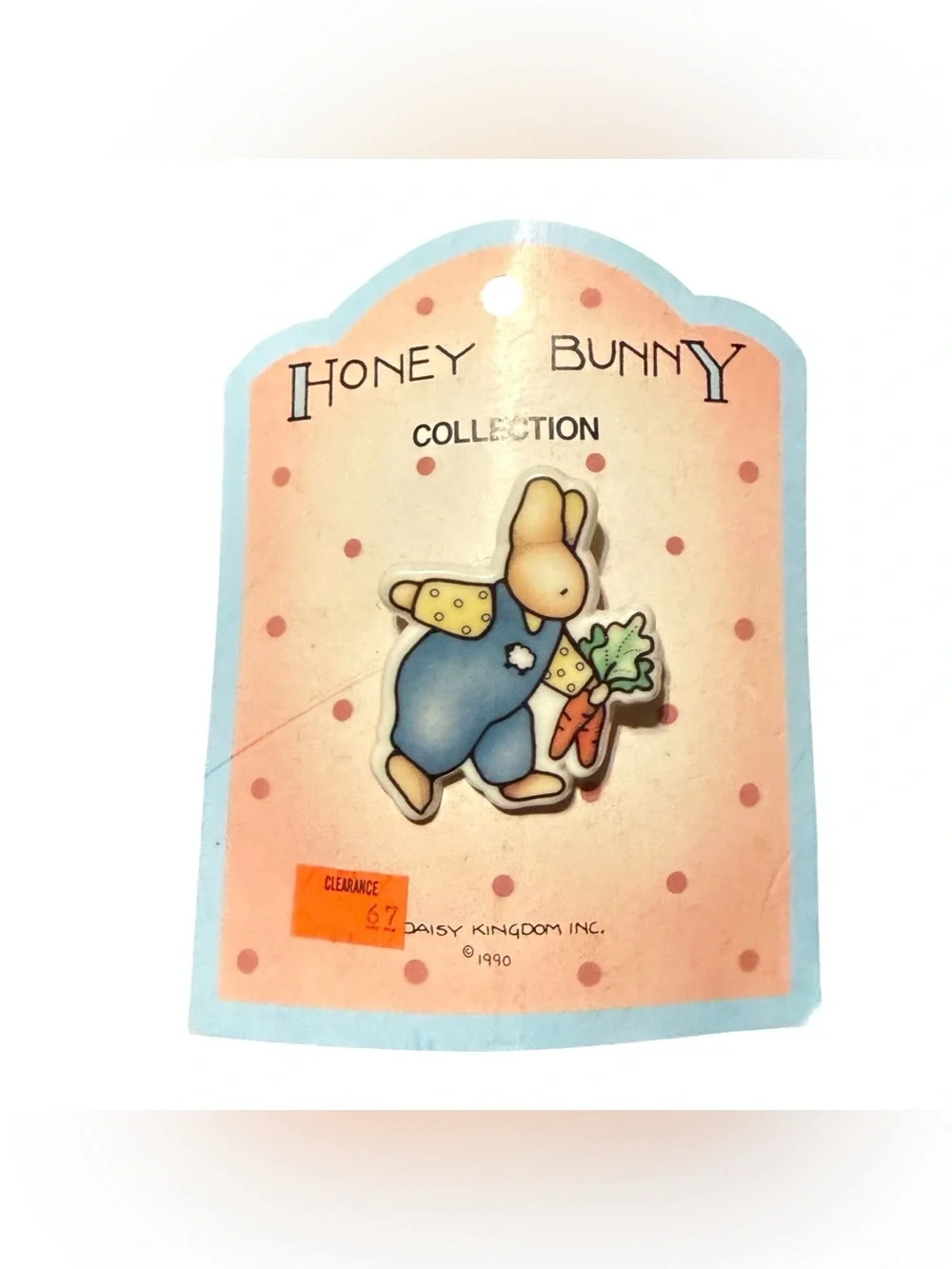 Vintage 1990 DAISY KINGDOM Honey Bunny Collection Necklace & Pin Brooch